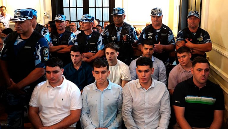 Los acusados de haber asesinado a Fernando Báez Sosa (Foto: captura eltrece)