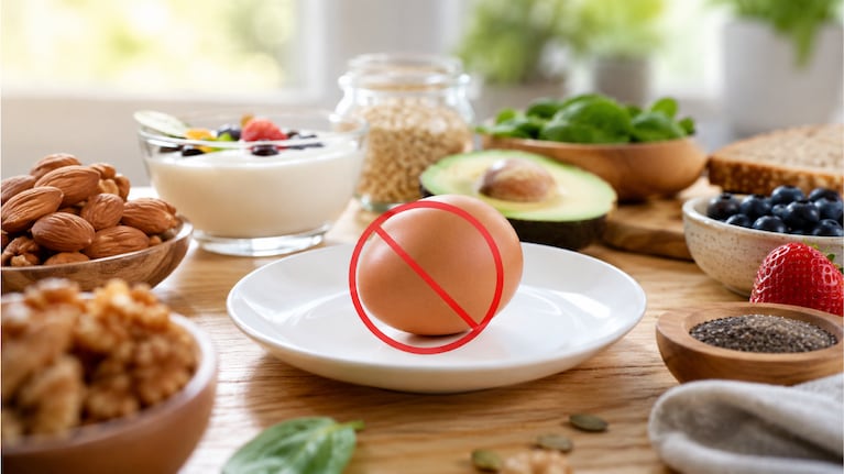 Los alimentos que reemplazan al huevo en el desayuno.