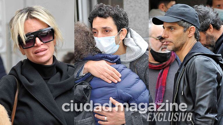 Los amigos de Julieta Vallina la despidieron con dolor (Fotos: Movilpress).