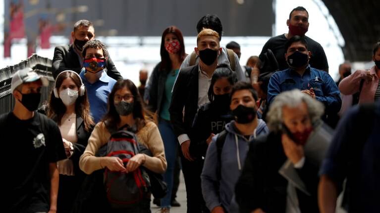 Los casos de coronavirus en Argentina aumentaron un 5,7% en la última semana