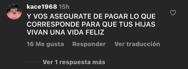 Los comentarios a Matías Defederico