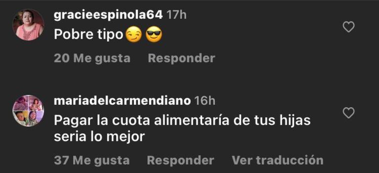 Los comentarios a Matías Defederico