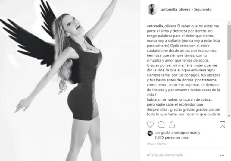 Los desgarradores mensajes de la hija de Natacha Jaitt tras la trágica noticia: "El saber que no estás me parte el alma y destroza por dentro"
