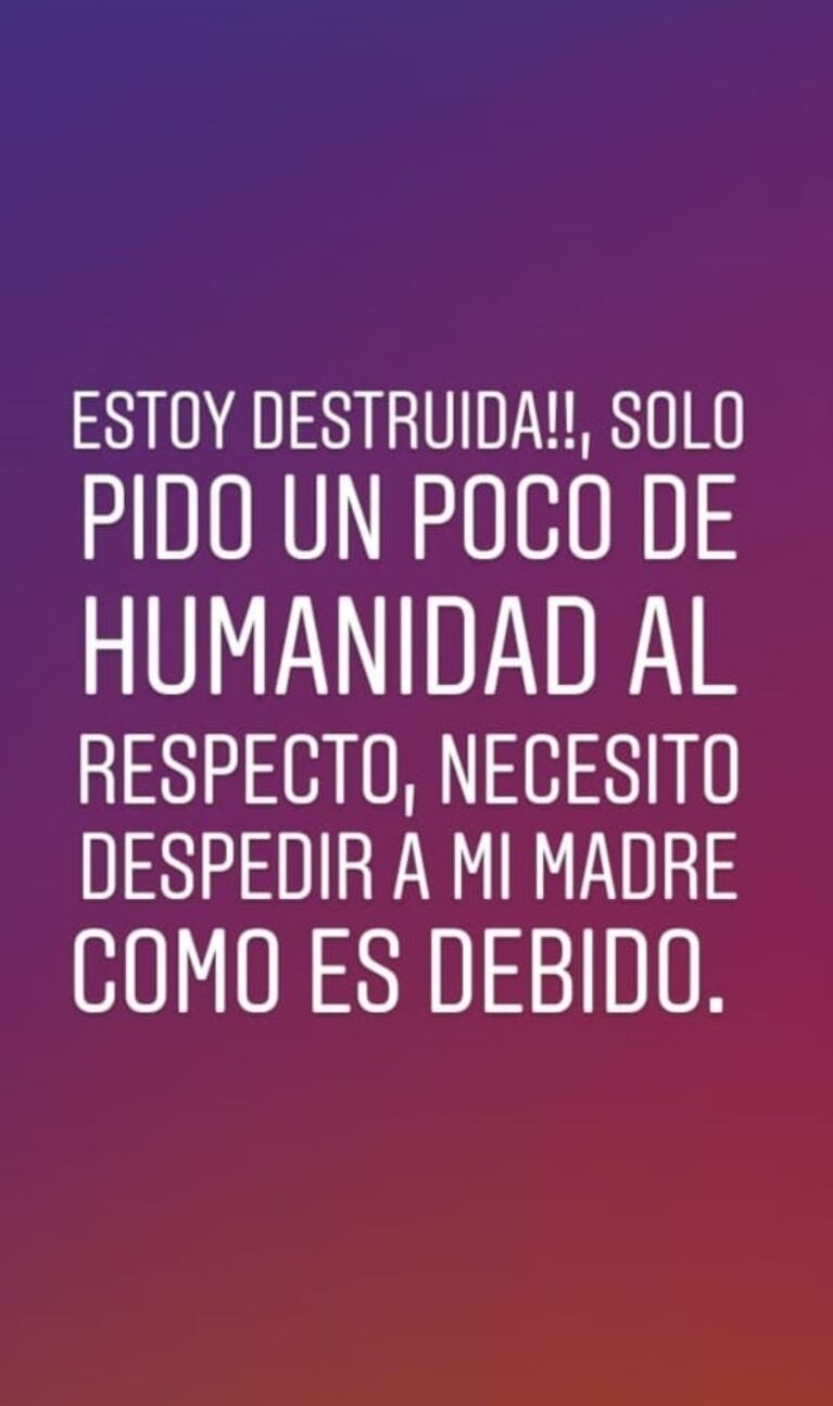 Los desgarradores mensajes de la hija de Natacha Jaitt tras la trágica noticia: "El saber que no estás me parte el alma y destroza por dentro"