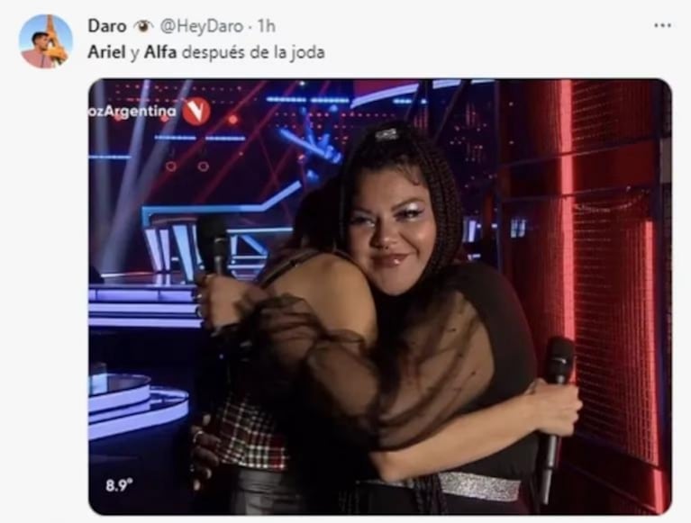 Los desopilantes memes del abrazo entre Alfa y Ariel en Gran Hermano