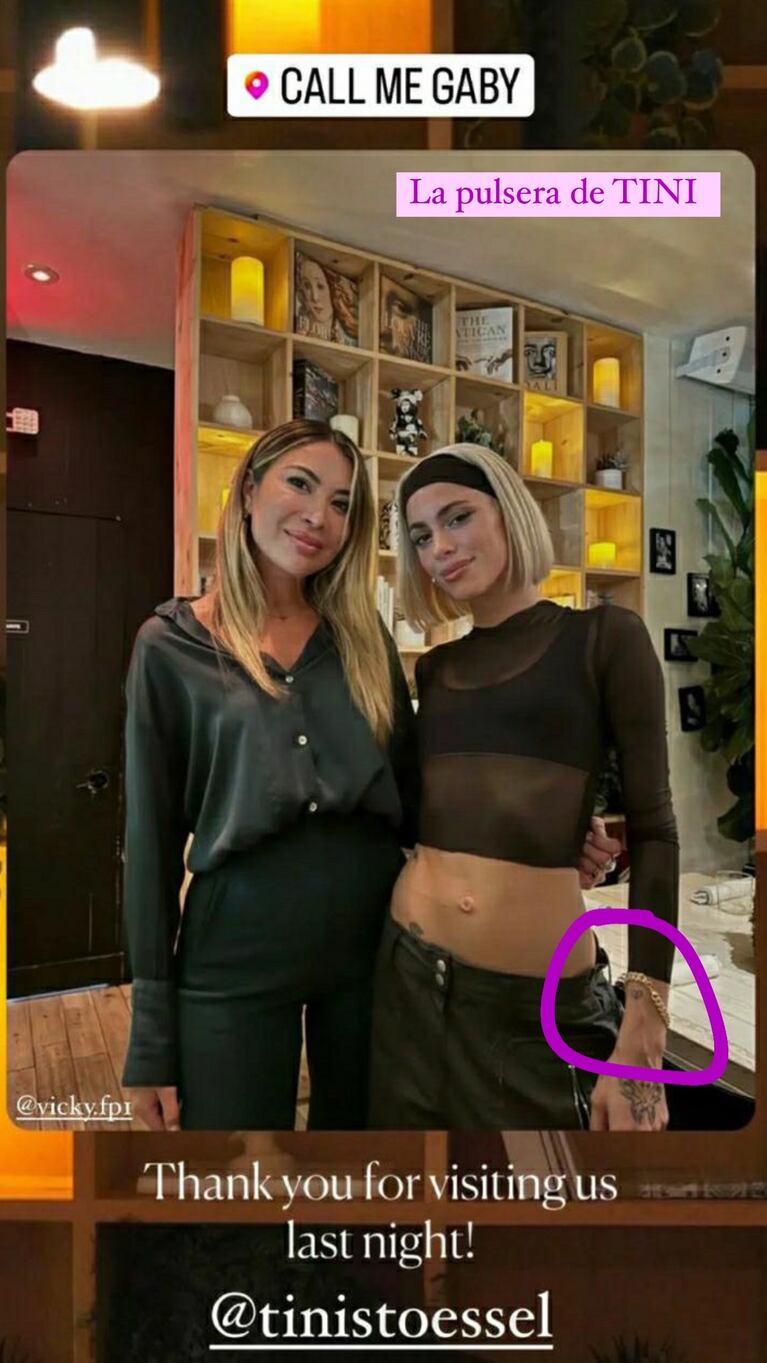 Los detalles de Tini Stoessel y Rodrigo de Paul que generan dudas (Fotos: Instagram @estefiberardi)