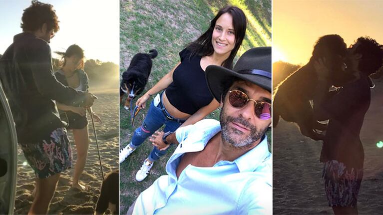 Los días de amor de Mariano Martínez y Camila Cavallo en la playa (Foto: Instagram)