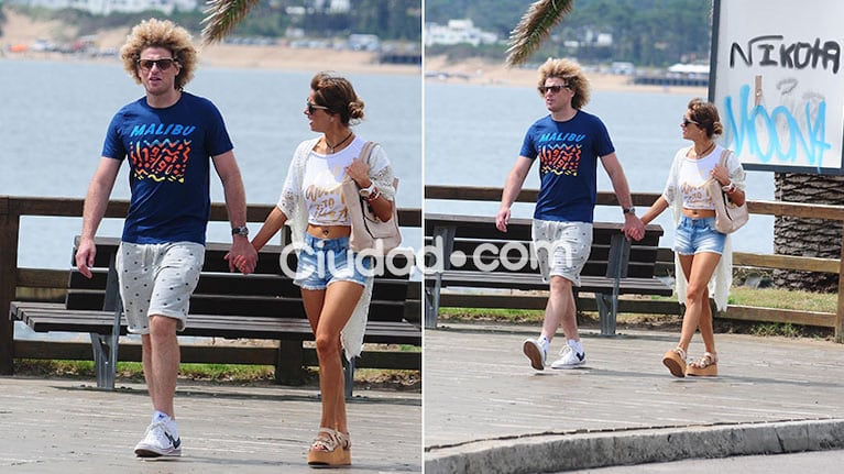 Los días de amor de Rulo y Gabriela Sari en Punta del Este (Fotos: GM Press)