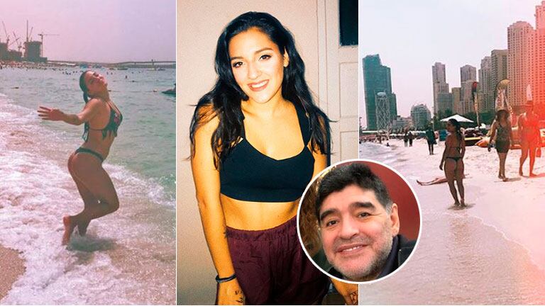 Los días de Jana Maradona junto a Diego en Dubai