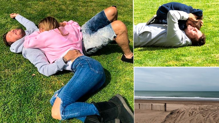 Los días de Marcelo Tinelli y Guillermina Valdés en Necochea, junto a Lolo: mimos y juegos bajo el sol otoñal