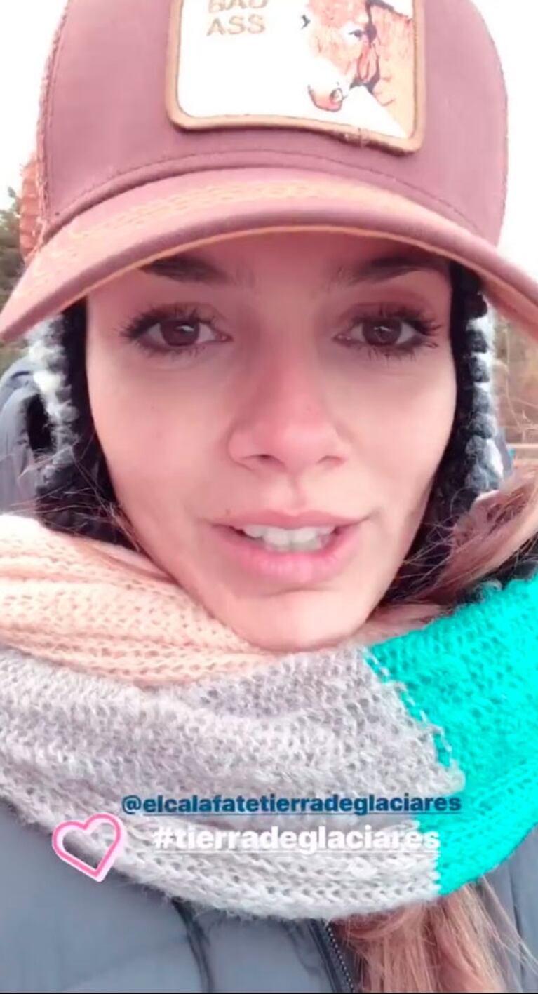 Los días de Natalie Pérez en El Calafate junto a su familia y su novio: fotos románticas y bellos paisajes 