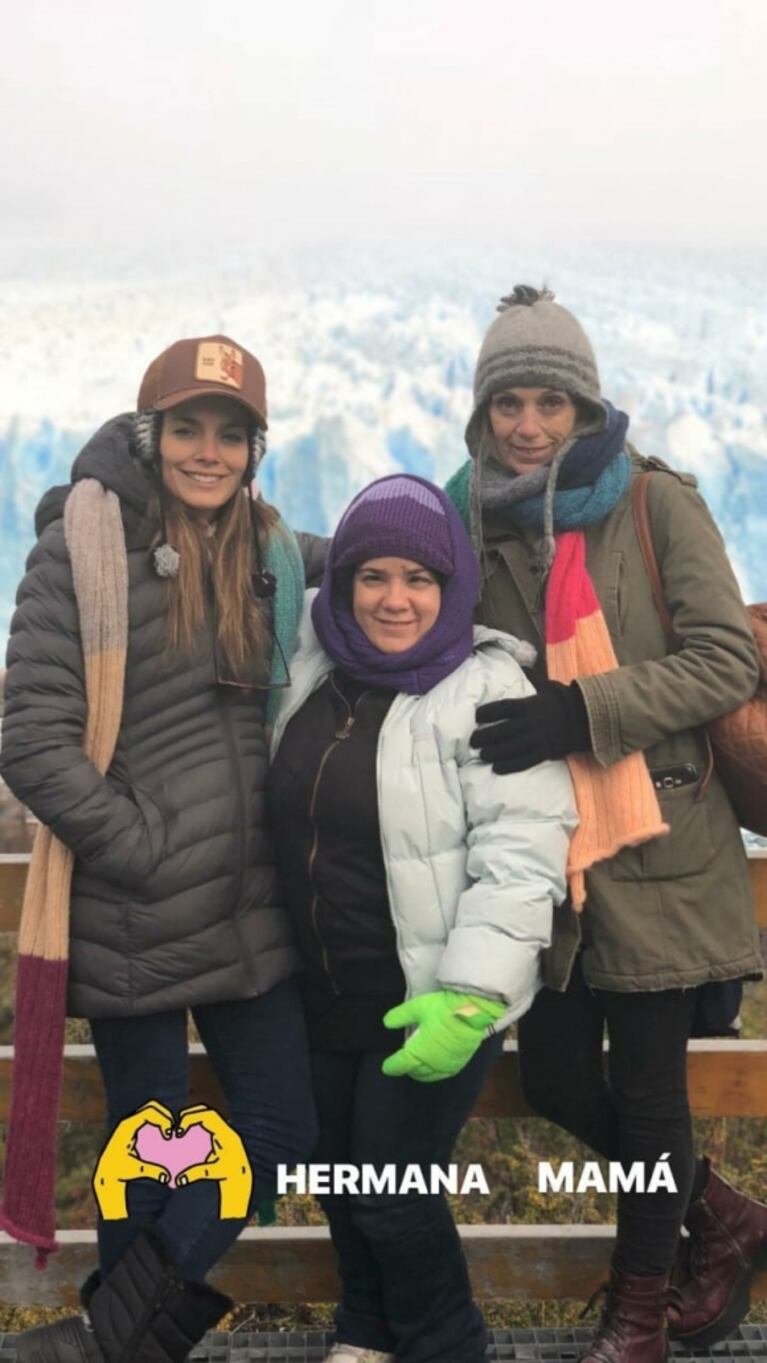 Los días de Natalie Pérez en El Calafate junto a su familia y su novio: fotos románticas y bellos paisajes 