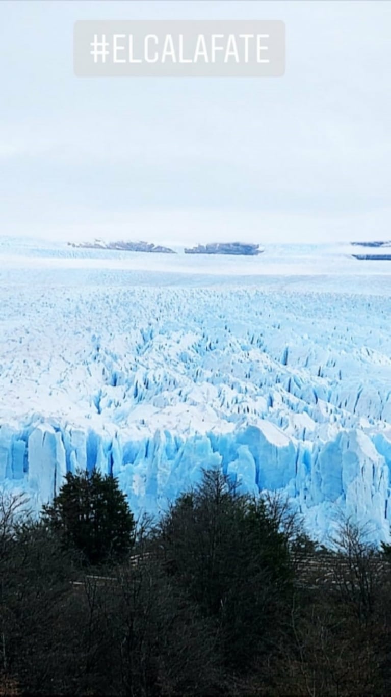 Los días de Natalie Pérez en El Calafate junto a su familia y su novio: fotos románticas y bellos paisajes 