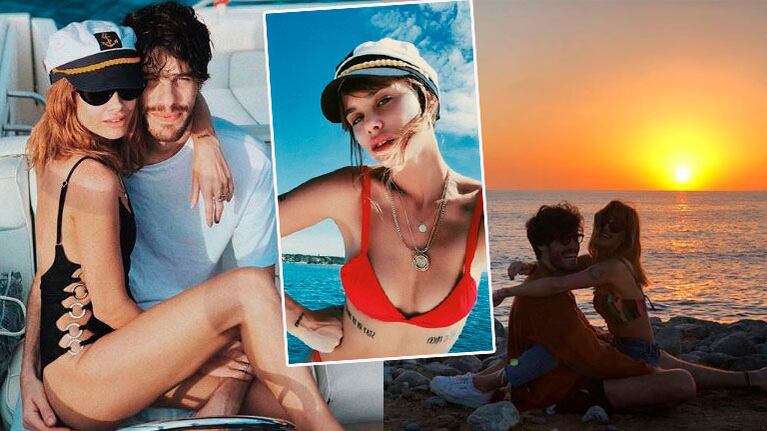 Los días de Vitto Saravia y Manu Desrets en Ibiza: paseo en lancha y muchos mimos indiscretos