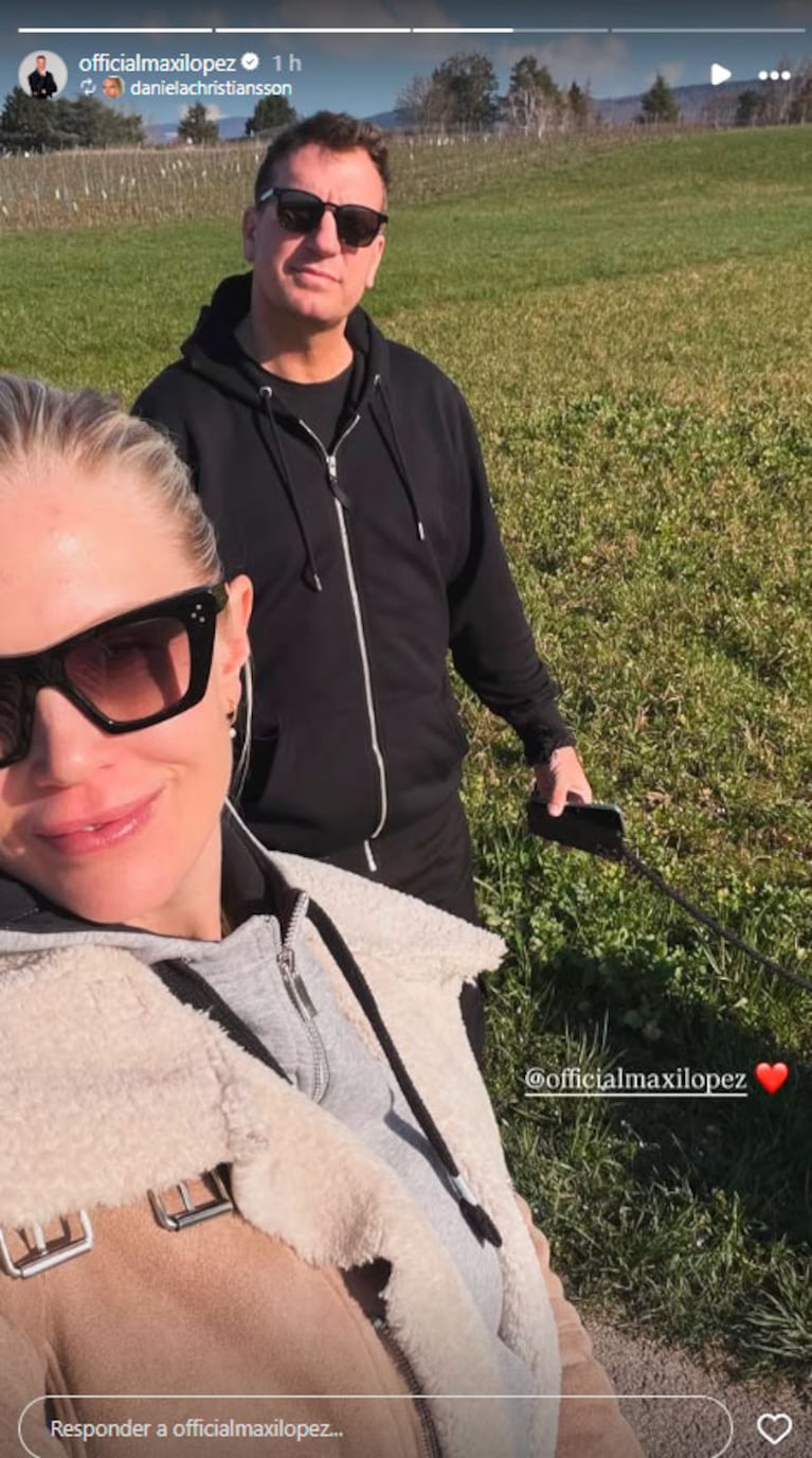 Los días en familia de Maxi López en Suiza (Foto: Instagram)