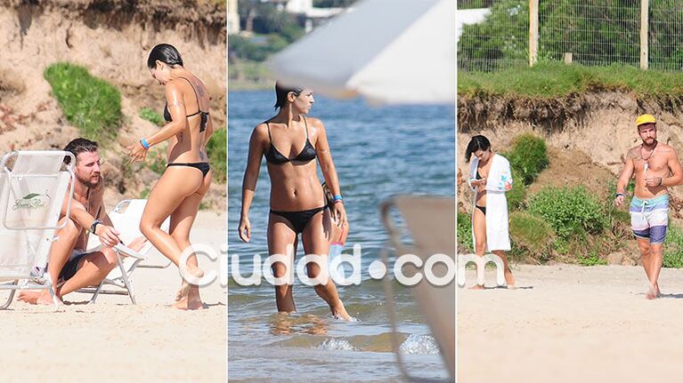 Los días playeros de Agustina Cherri con su novio en Punta del Este. Fotos: GM Press.