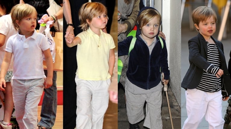 Los distintos looks de Shiloh con el correr de los años. (Fotos: Web)