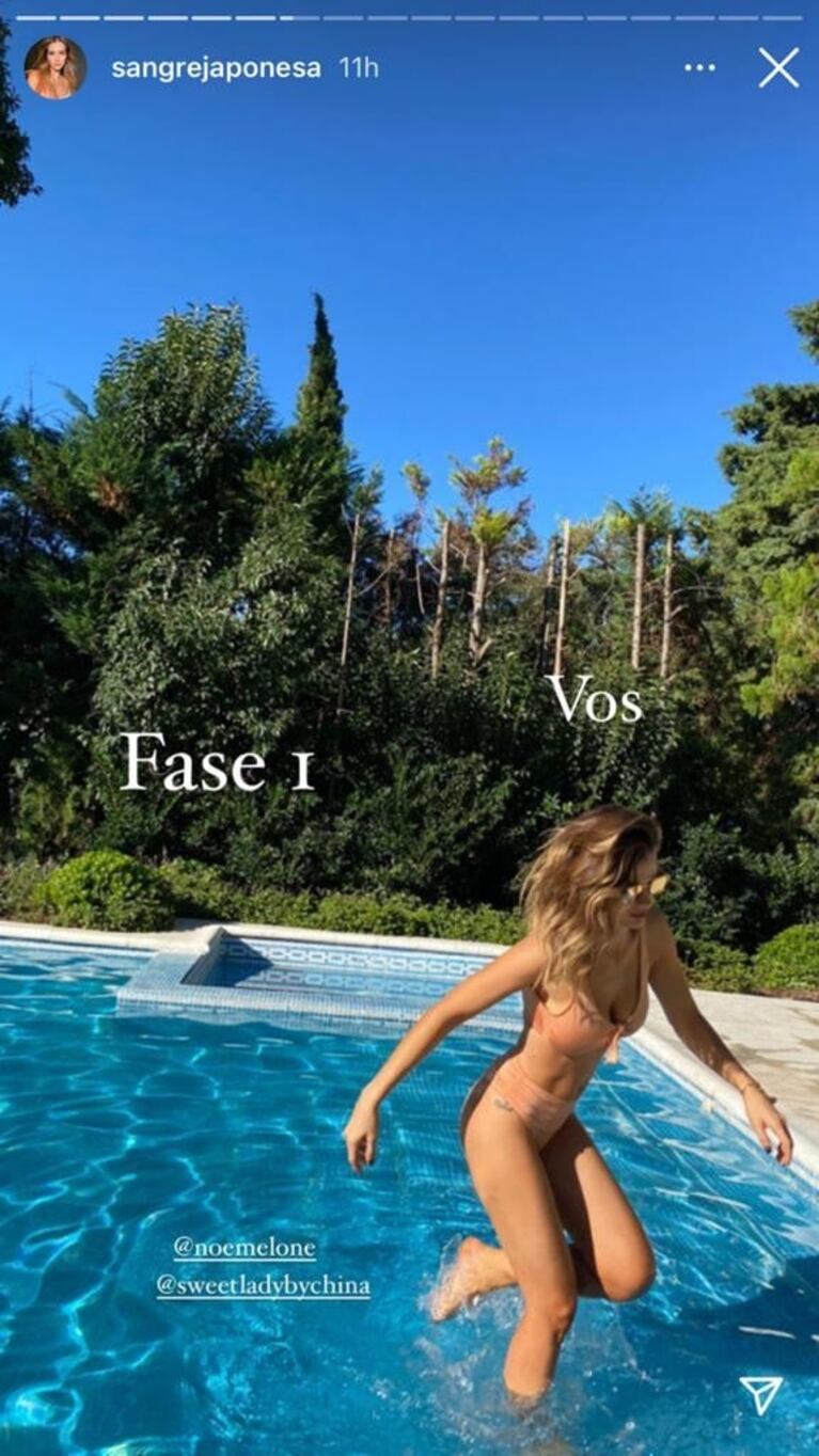 Los divertidos memes de China Suárez en bikini durante un día de pileta: "El tóxico y vos" 