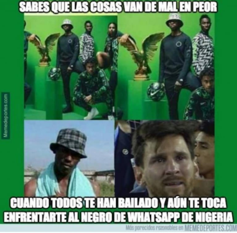 Los divertidos memes de Lionel Messi tras la victoria de Nigeria ante Islandia en el Mundial 