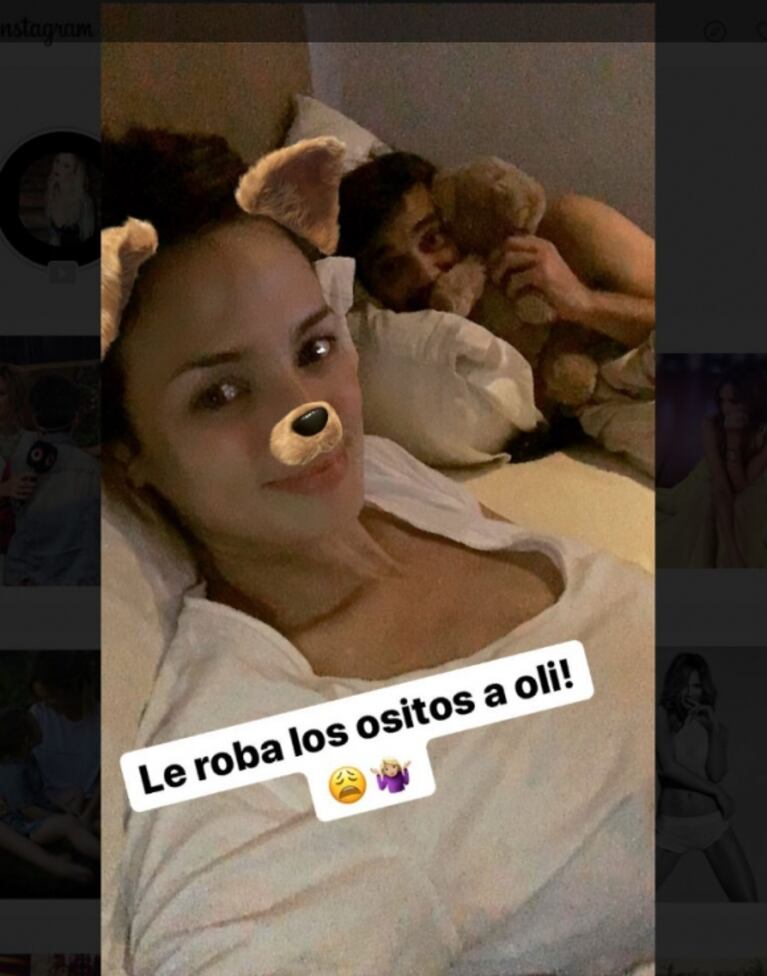 Los divertidos videos de Paula Chaves con Pedro Alfonso, desde la cama tras la final del Bailando: "Estoy pasada de sueño"