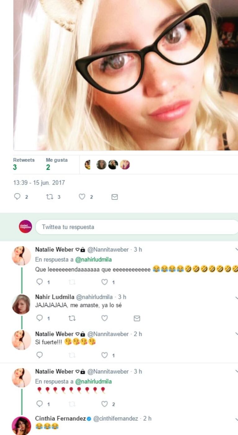 Los duros guiños 2.0 de Cinthia Fernández y Natalie Weber contra Wanda