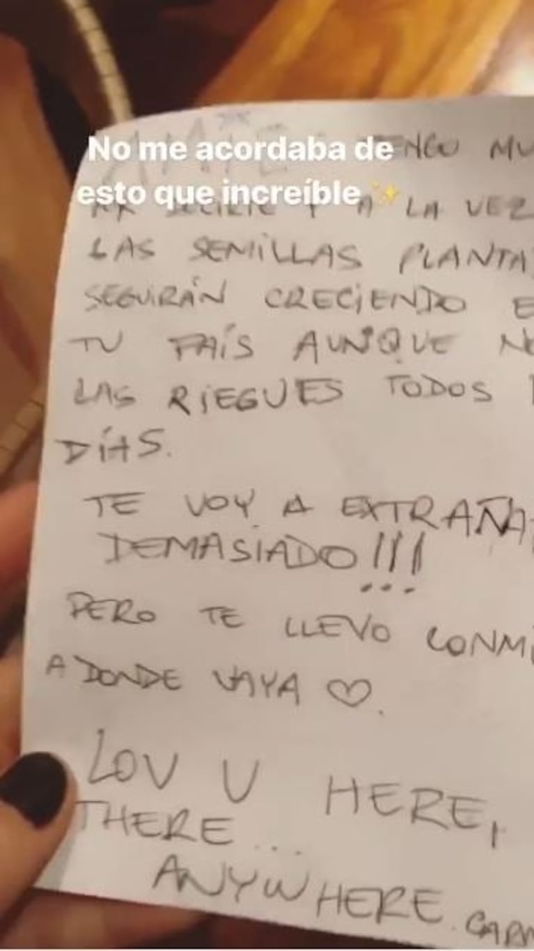 Los emotivos hallazgos de Jimena Barón en la casa de Daniel Osvaldo: "En el medio del corazón"