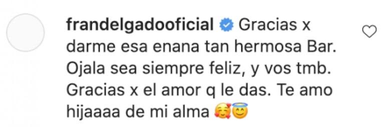 Los emotivos mensajes de Barby Silenzi y Francisco Delgado por el cumple de su hija Elenita: "Sos la personita más especial del mundo"