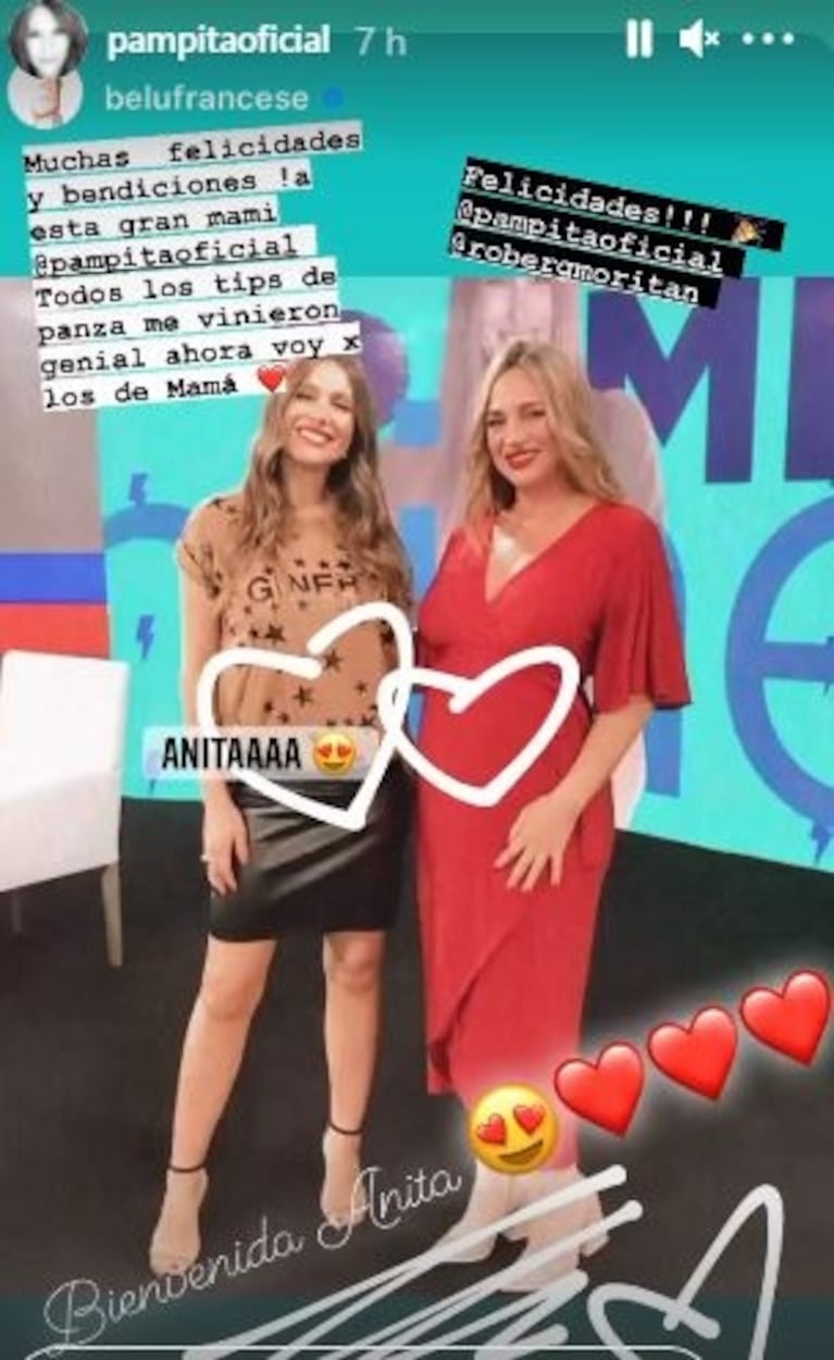 Los emotivos mensajes de los famosos por el nacimiento de la hija de Pampita: "Bienvenida"