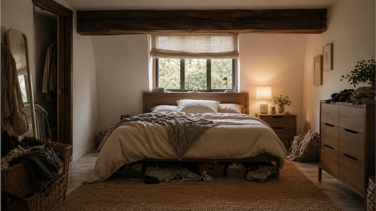 Los errores más comunes al colocar la cama en el cuarto, según el Feng Shui. Foto: IA