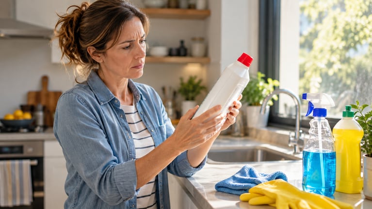 Los expertos explican qué ocurre al usar los productos de limpieza vencidos. Foto: IA