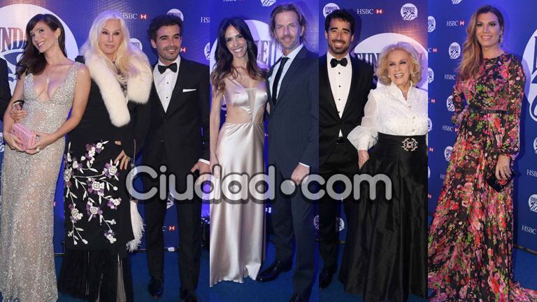 Los famosos brillaron en la gala de Fundaleu (Fotos: Movilpress).