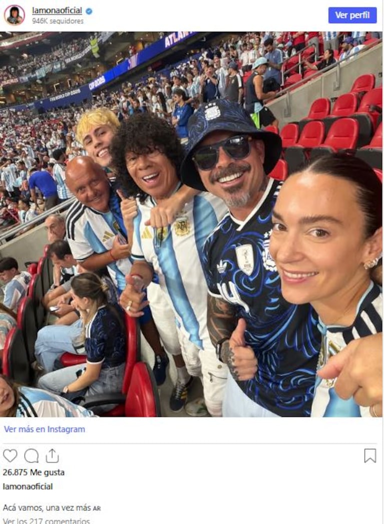 Los famosos celebraron la victoria de Argentina en el Mundial 2026