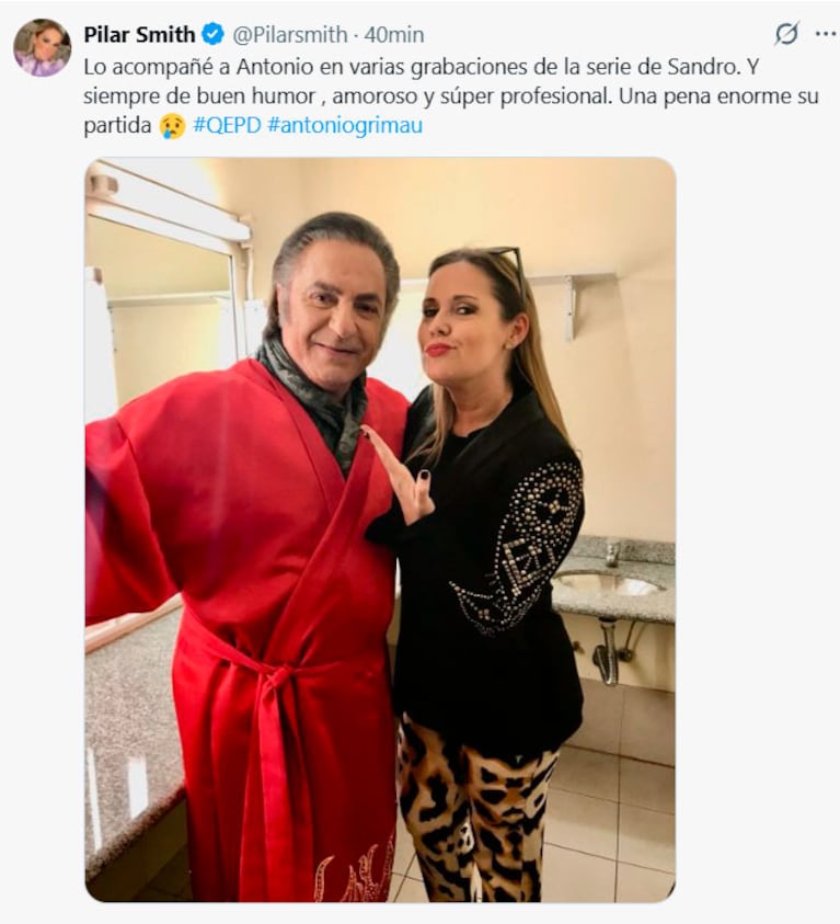Los famosos despidieron a Antonio Grimau