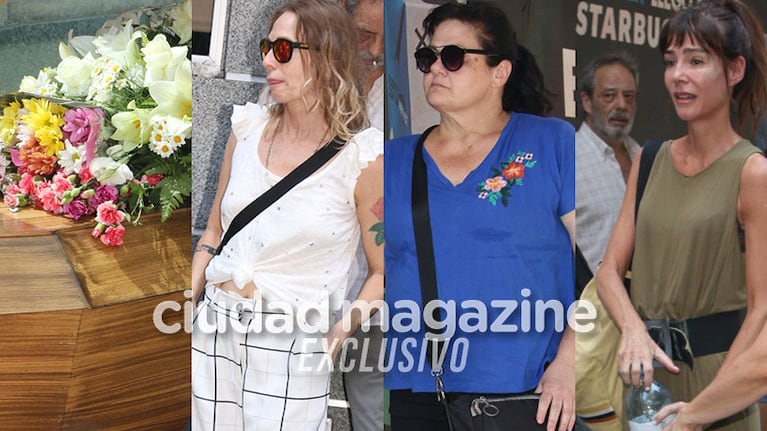 Los famosos despidieron a María Onetto (Fotos: Movilpress).