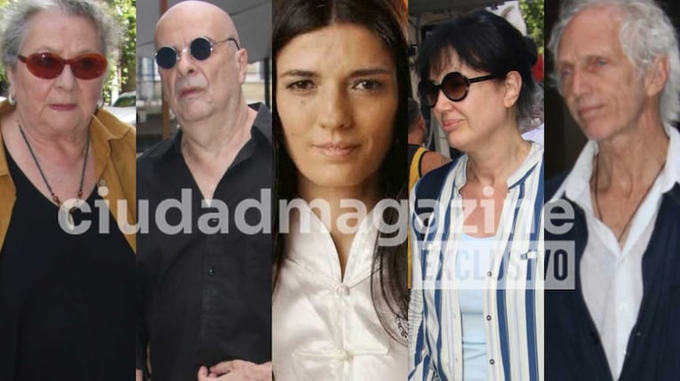 Los famosos despidieron a María Socas (Fotoa: Movilpress)