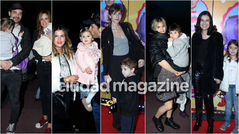 Los famosos dijeron presente con sus hijos y sobrinos en el nuevo espectáculo de Topa. Foto: Movilpress