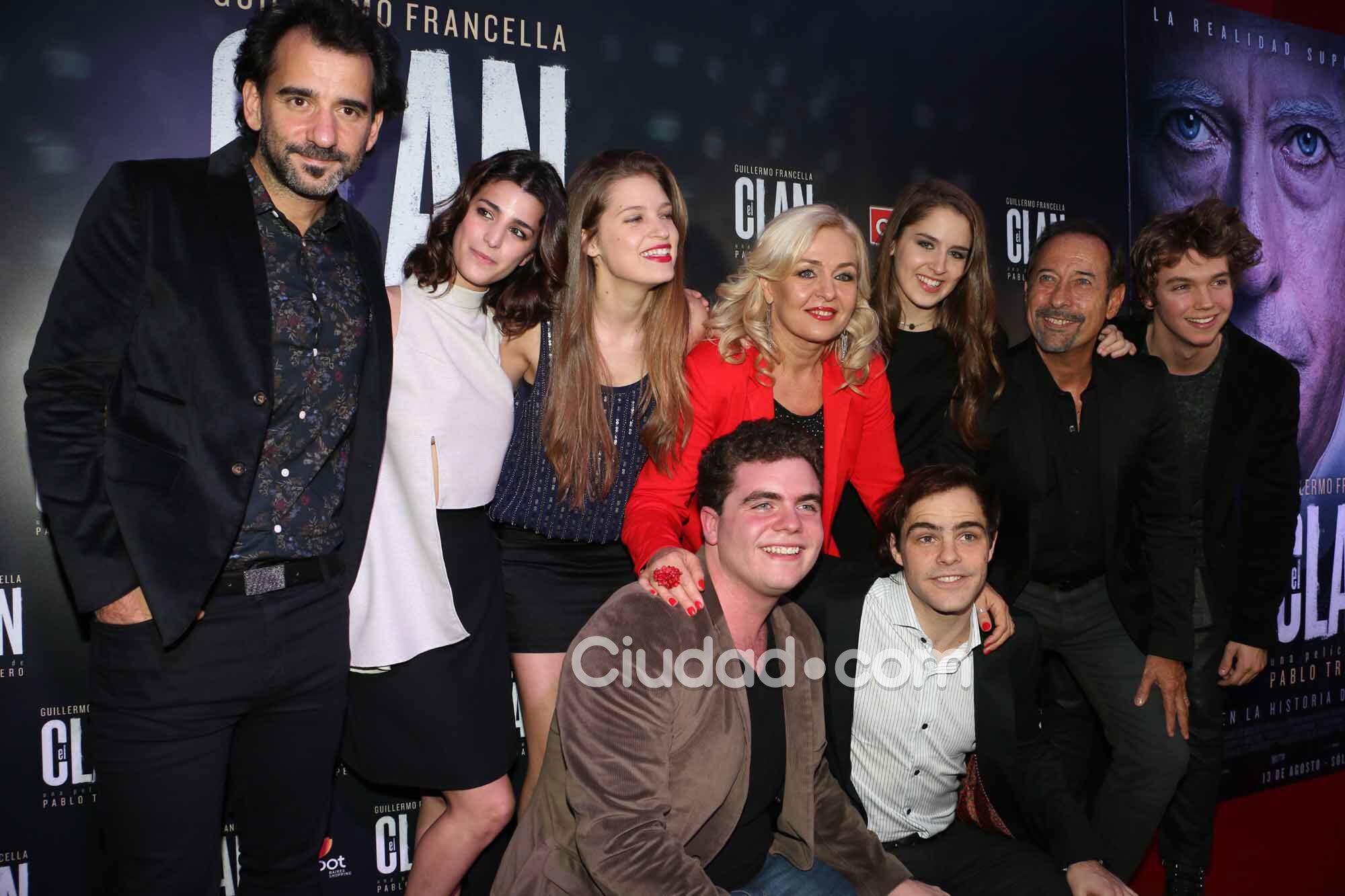 Los famosos en la avant premiére de El Clan (Fotos: Movilpress). 