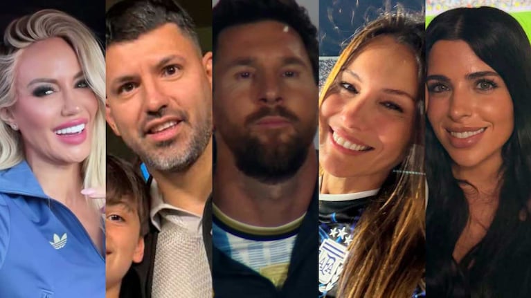 Los famosos en la despedida de Lionel Messi (Fotos: captura Telefe e Instagram)