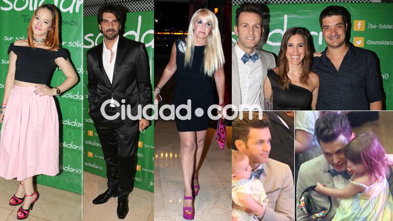 Los famosos en la gala anual Sur Solidario (Foto: Movilpress)