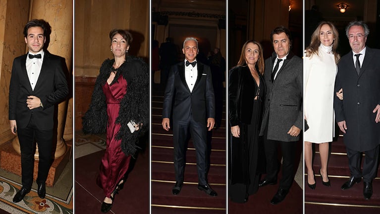 Los famosos en la ópera Dido y Eneas en el Colón.