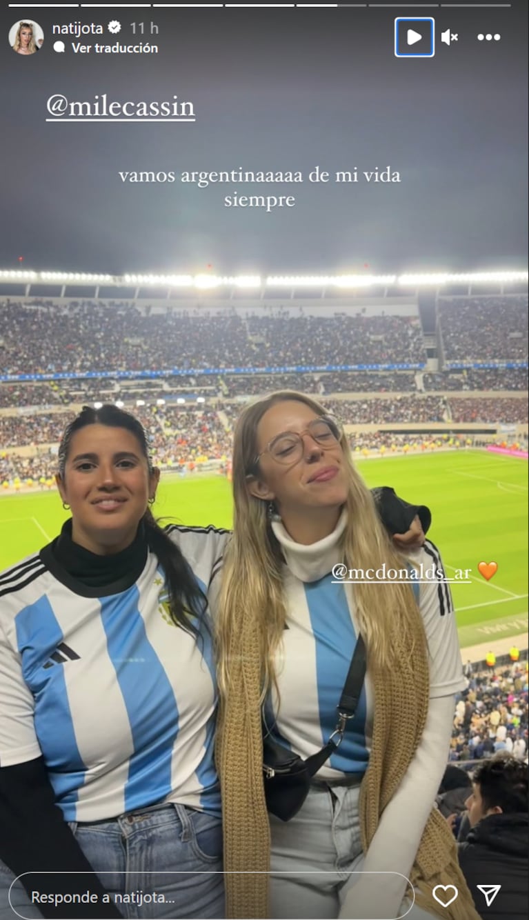 Los famosos fueron a apoyar a Lionel Messi al estadio Monumental: todas las fotos