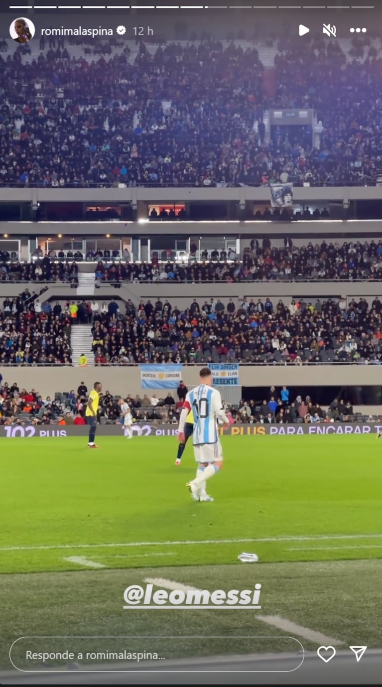 Los famosos fueron a apoyar a Lionel Messi al estadio Monumental: todas las fotos
