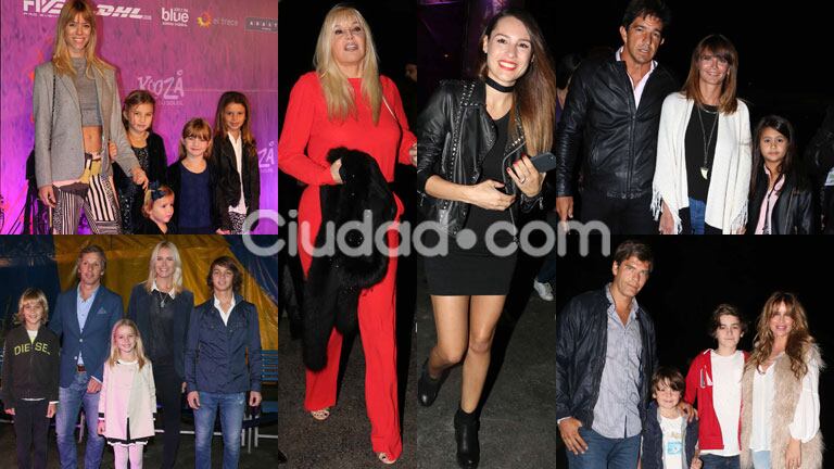 Los famosos no se quisieron perder el show de Cirque du Soleil (Fotos: Movilpress). 