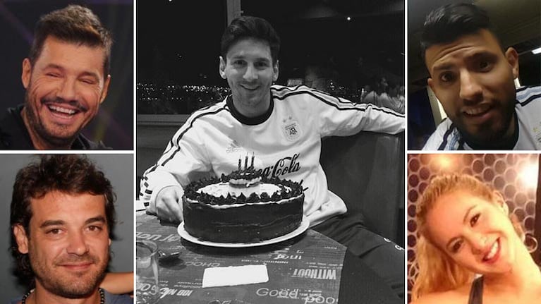 Los famosos saludaron a Lionel Messi en su cumpleaños. Foto: Twitter.