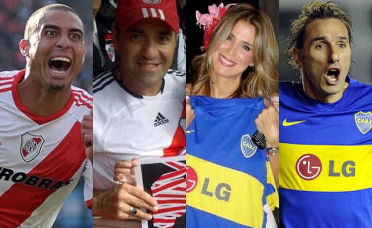 Los famosos y el minuto a minuto del partido River vs. Boca (Foto: Web). 