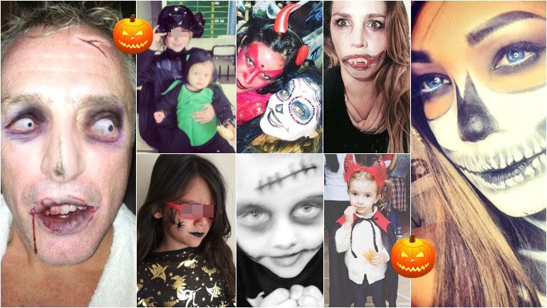 Los famosos y sus hijos festejaron Halloween (Foto: Twitter)