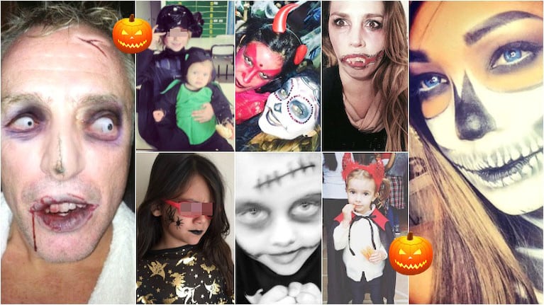 Los famosos y sus hijos festejaron Halloween (Foto: Twitter)