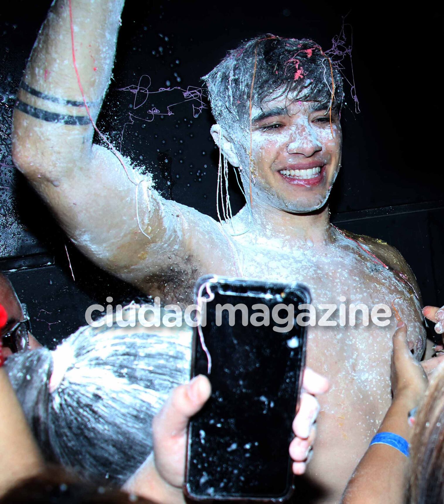 Los festejos tras el final del Bailando. Foto: Movilpress.