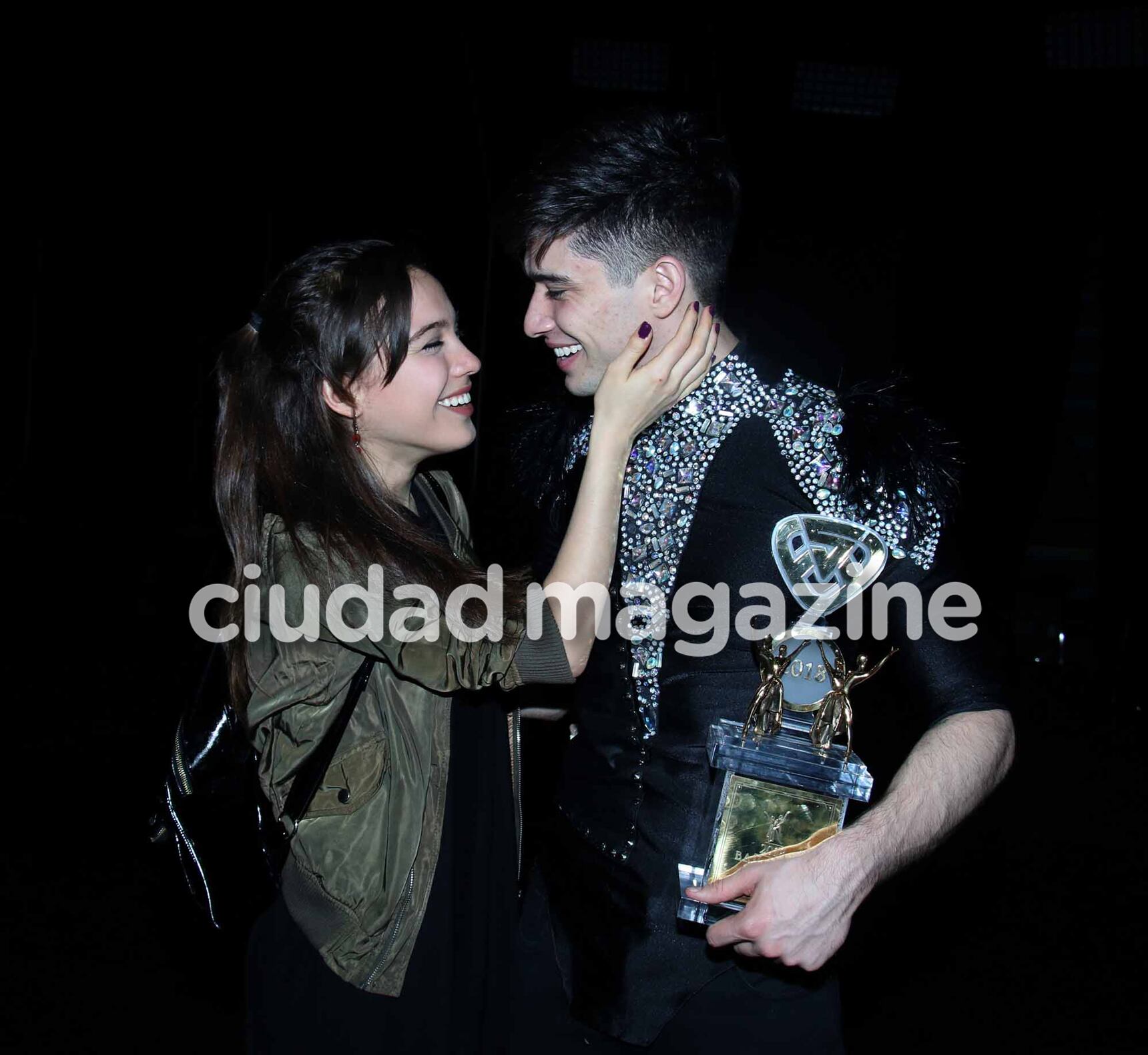 Los festejos tras el final del Bailando. Foto: Movilpress.