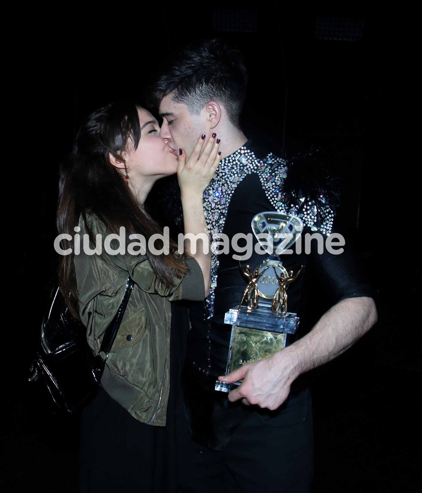 Los festejos tras el final del Bailando. Foto: Movilpress.